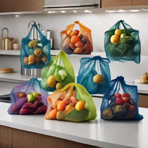 Afbeelding van Herbruikbare boodschappennetten combineren met tassen
