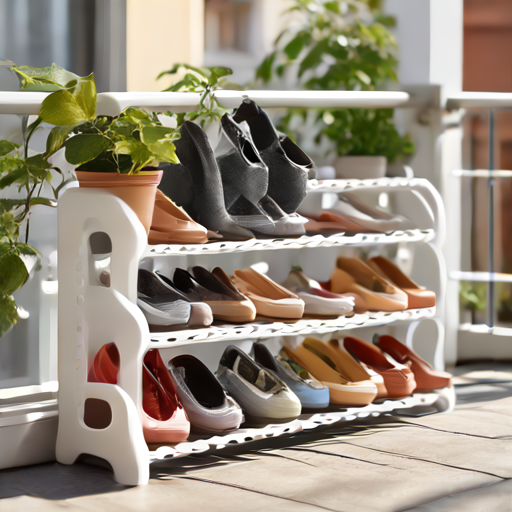 Afbeelding van Geschikte plastic schoenrekken voor buitengebruik?