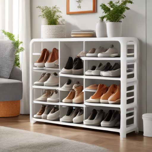 Afbeelding van Plastic Schoenrekken voor Kleine Ruimtes: Efficiënt en Stijlvol