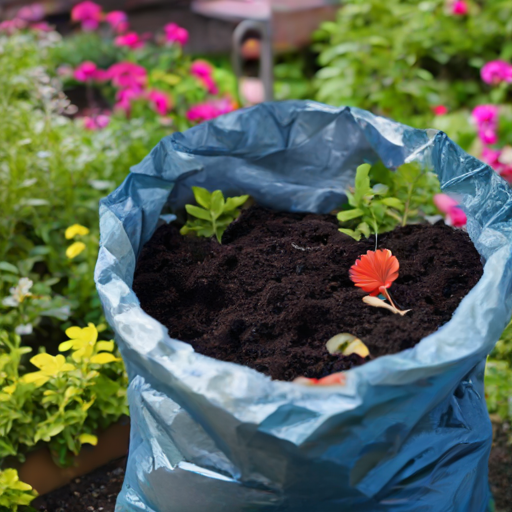 Afbeelding van Gebruik van plastic tuinzakken voor compost maken