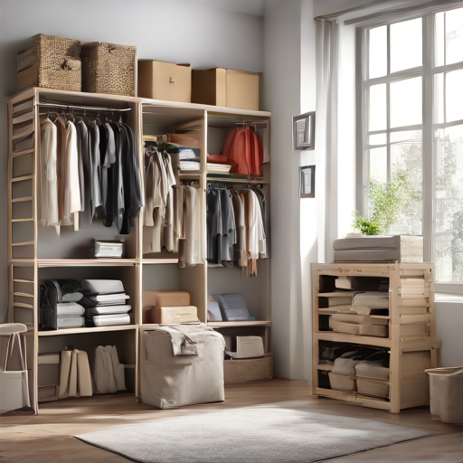 Afbeelding van Opvouwbare opslagkratten voor Kledingopslag: Tips en Voordelen