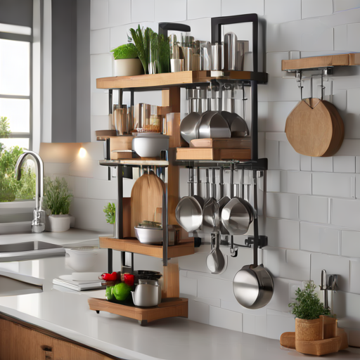 Afbeelding van Multifunctionele keukenrekken: ruimte optimaal benutten