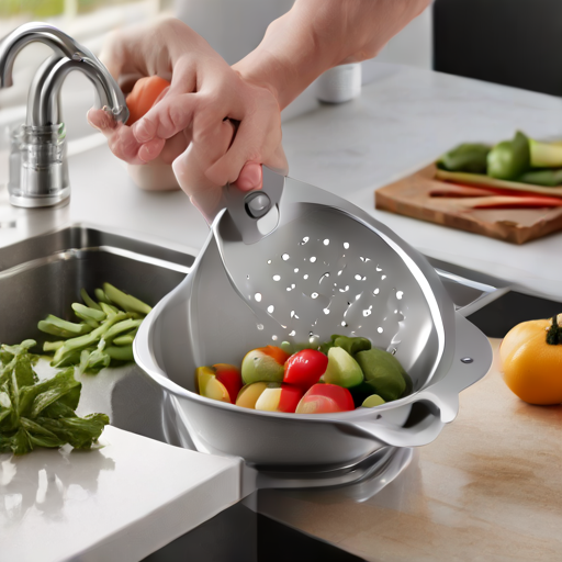 Afbeelding van Opvouwbare groentezeven: Praktisch en ruimtebesparend
