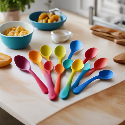 Afbeelding van Herbruikbare Siliconen Lepels voor Kinderen: Duurzaam en Veilig