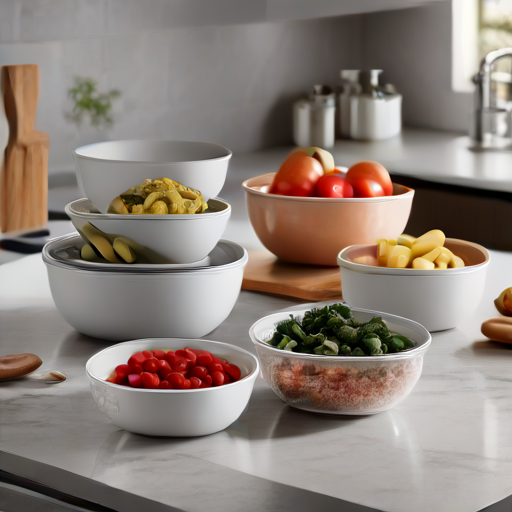 Afbeelding van Veiligheid van multifunctionele opbergschalen voor voedsel