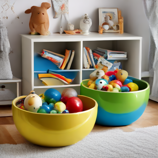 Afbeelding van Multifunctionele opbergschalen voor de kinderkamer