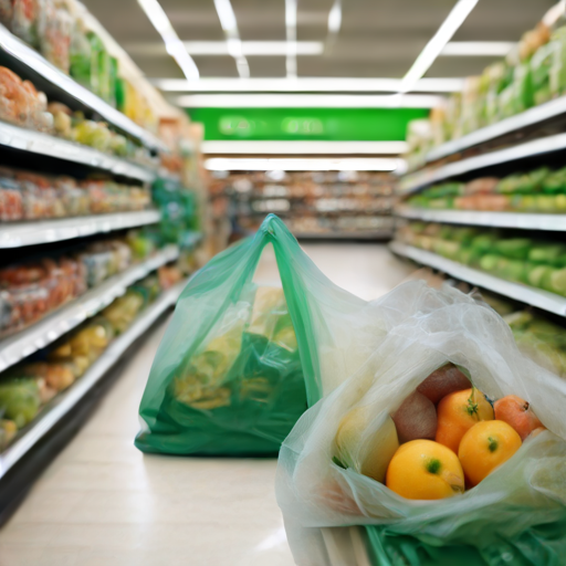 Afbeelding van Plastic opvouwbare boodschappentassen: een slimme keuze