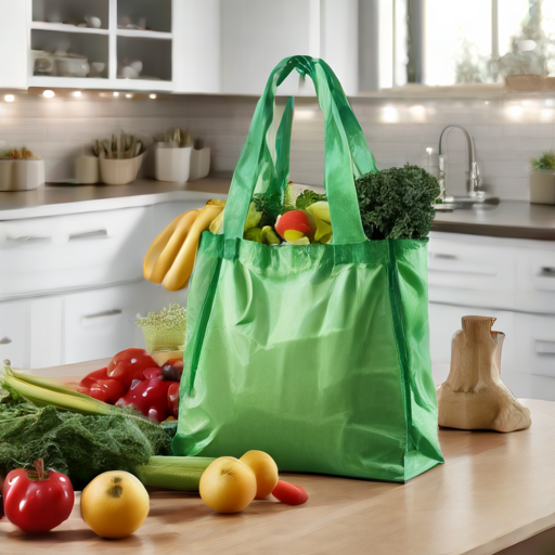 Afbeelding van Beste plastic opvouwbare boodschappentassen voor het milieu