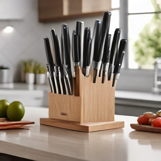 Afbeelding van Multifunctionele messenhouders voor kleine keukens