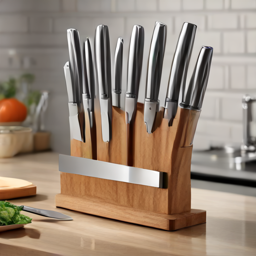 Afbeelding van Multifunctionele messenhouders: Handig in elke keuken