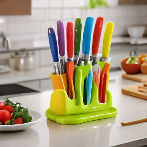 Afbeelding van Multifunctionele messenhouders voor kinderen kiezen