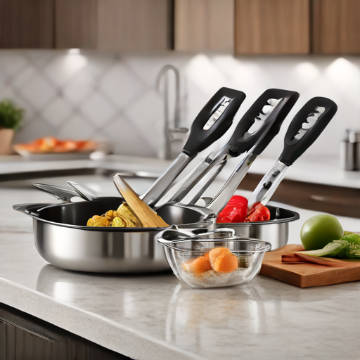 Afbeelding van Multifunctionele Kooktangen: De Sleutel tot Efficiënte Meal Prep