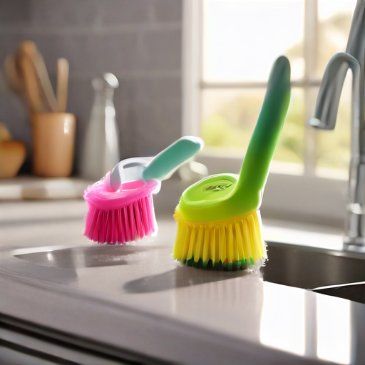 Afbeelding van Plastic Afwasborstels: Duurzaam en Milieuvriendelijk