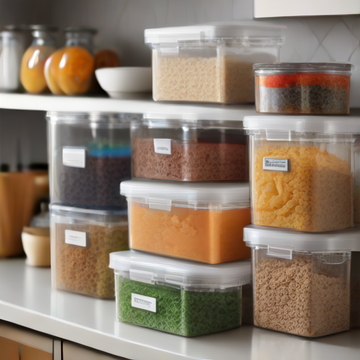 Afbeelding van Organiseer je keuken met plastic bakjes met deksel