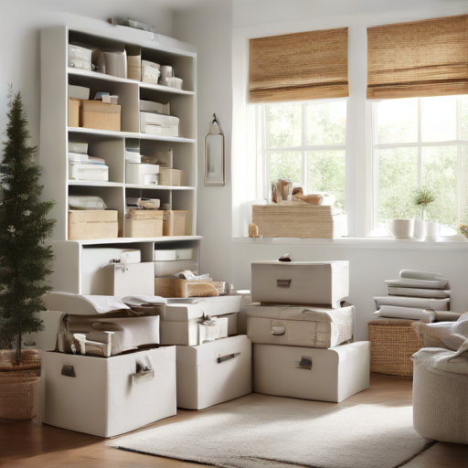 Afbeelding van Seizoensgebonden opslag met opvouwbare opbergdozen