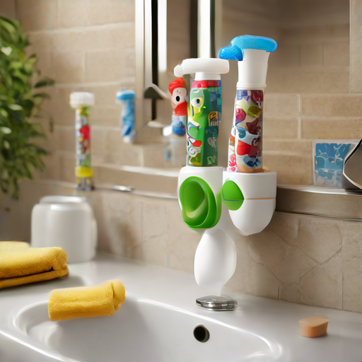 Afbeelding van Kindvriendelijke tandpasta dispensers voor een leuke poetsbeurt