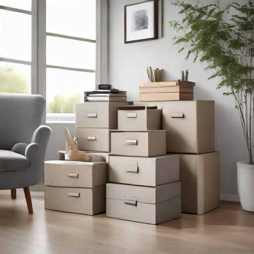 Afbeelding van Effectief Stapelen van Opvouwbare Opbergdozen