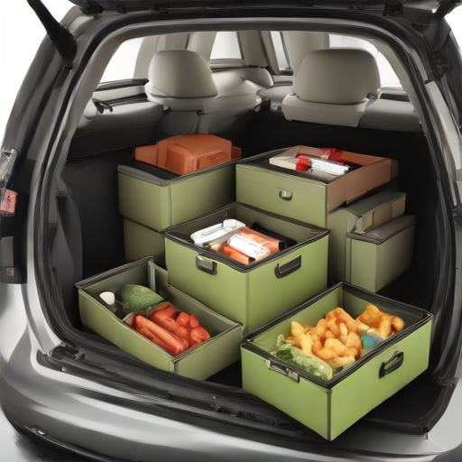Afbeelding van Top opvouwbare opbergdozen voor in de auto