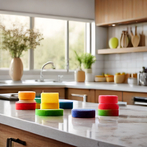Afbeelding van Siliconen sponzen: Duurzaam schoonmaken in huis