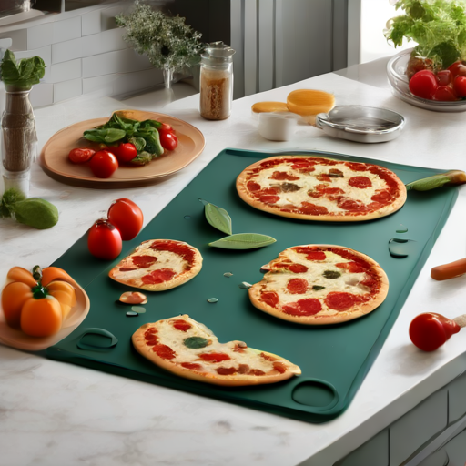 Afbeelding van Herbruikbare Siliconen Bakmatten voor Perfecte Pizza's