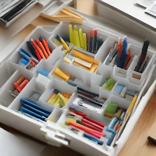 Afbeelding van Plastic lade organizers voor kantoormateriaal: zo werkt het