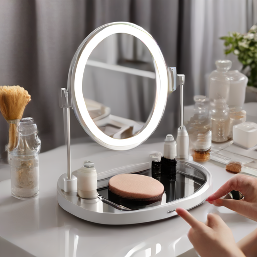 Afbeelding van Slimme keuze: opvouwbare mini make-upspiegel voor onderweg