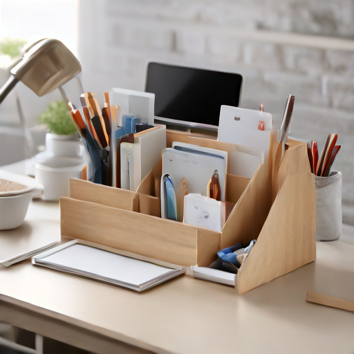 Afbeelding van Gebruik opvouwbare bureau-organizers voor een opgeruimd bureau