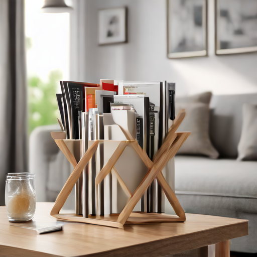 Afbeelding van Combineer opvouwbare tijdschriftenhouders met meubels