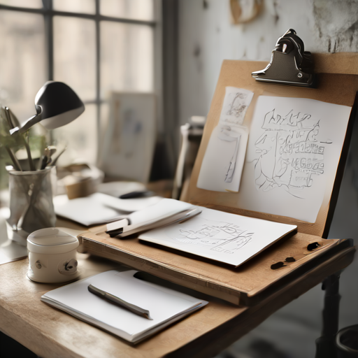 Afbeelding van Multifunctionele klemborden: De favoriete tool van kunstenaars