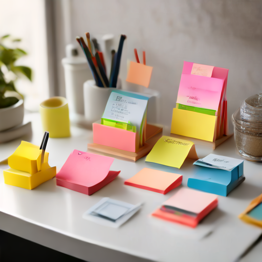 Afbeelding van Zelfklevende post-it houders: Tips voor gebruik en voordelen