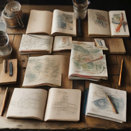 Afbeelding van Maak je eigen tekenboeken met eenvoudige materialen