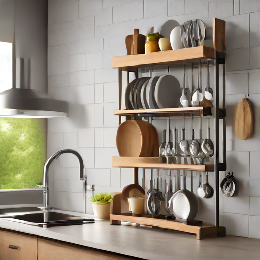 Afbeelding van Multifunctionele keukenrekjes voor een duurzame keuken
