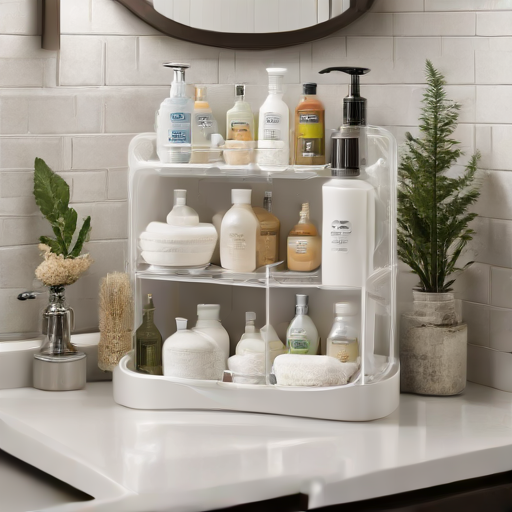 Afbeelding van Plastic badkamer organizers: perfect voor kleine ruimtes