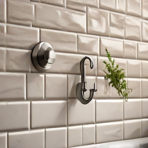 Afbeelding van Combineren van tegelklevende ophanghaken met bevestigingsmaterialen