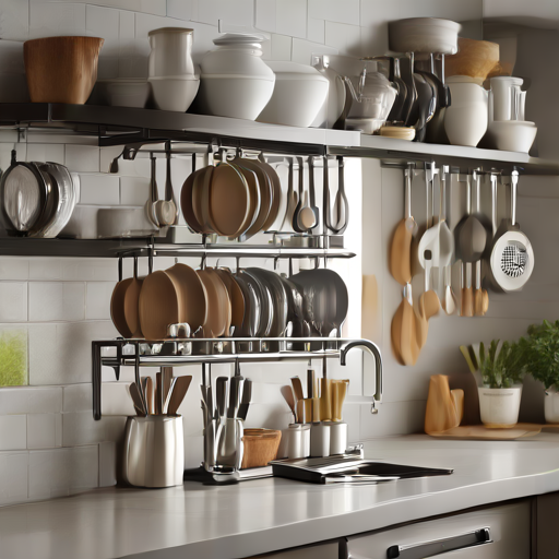 Afbeelding van Keukengerei opbergrekken: Efficiënt en georganiseerd