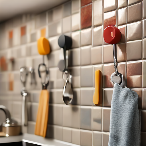 Afbeelding van Installeer tegelklevende ophanghaken in een handomdraai