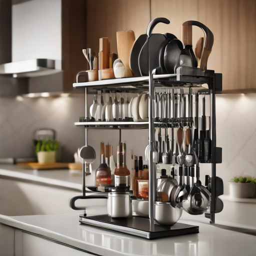 Afbeelding van Multifunctionele keukenrekjes voor slimme opslag