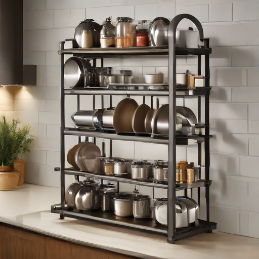 Afbeelding van Ontdek de Veelzijdigheid van Multifunctionele Keukenrekjes