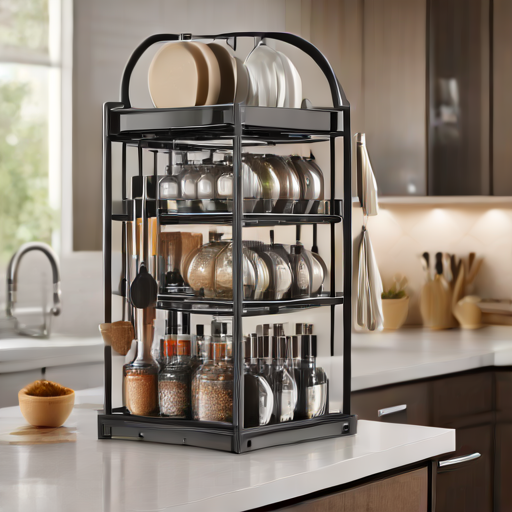 Afbeelding van Multifunctionele keukenrekjes voor optimale ruimtegebruik