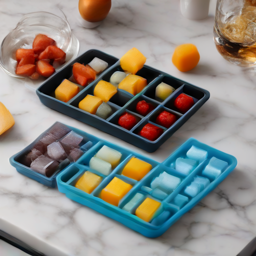 Afbeelding van Verschillen tussen siliconen en plastic ijsvormpjes