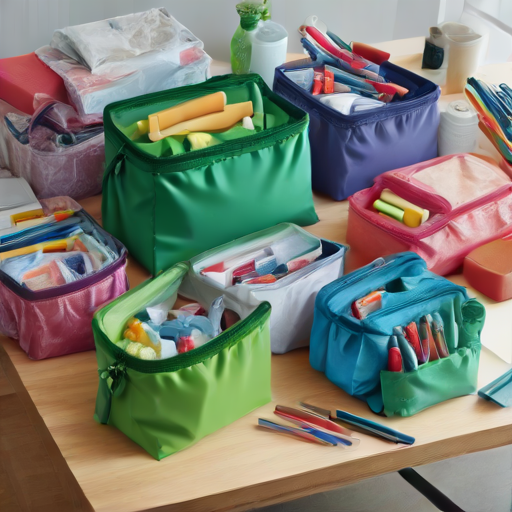 Afbeelding van Maak zelf waterbestendige opbergzakken voor schoolprojecten