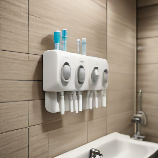 Afbeelding van Eenvoudige installatie van tandpasta dispensers