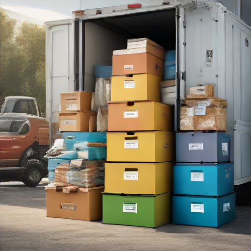 Afbeelding van Opvouwbare opbergdozen voor een efficiënte verhuizing