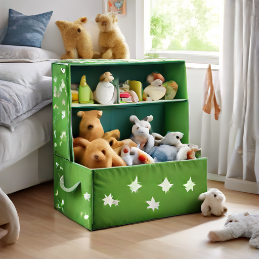 Afbeelding van Veiligheid van opvouwbare opbergdozen in de kinderkamer