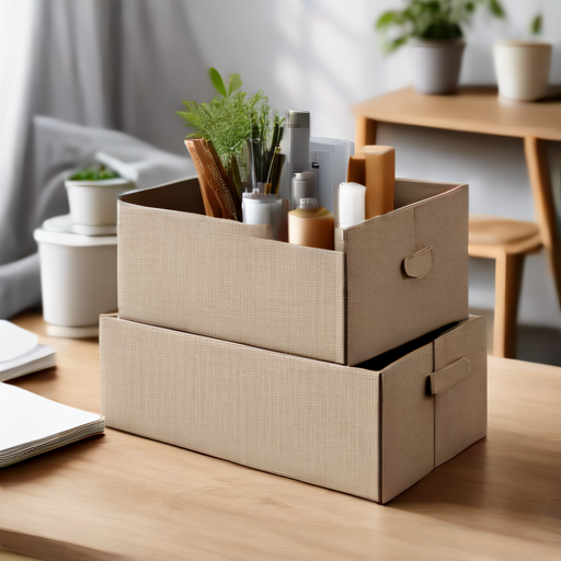 Afbeelding van Maak zelf opvouwbare opbergdozen van gerecycled materiaal