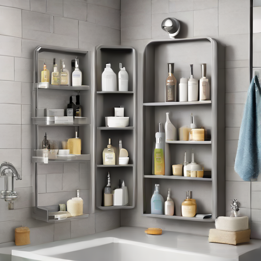 Afbeelding van Douche organizers met magneten: ruimtebesparend en stijlvol