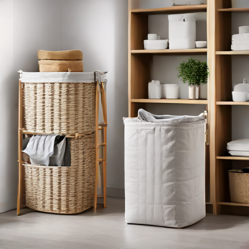 Afbeelding van Beste materialen voor opvouwbare wasmandjes: een gids