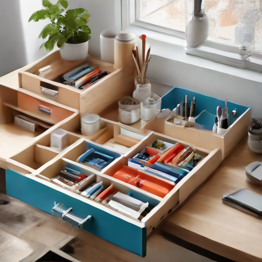 Afbeelding van Combineer Plastic en Houten Lade Organizers voor Effectiviteit