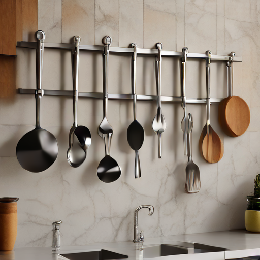 Afbeelding van Ophanghaken voor keukengerei: Efficiënt en Stijlvol