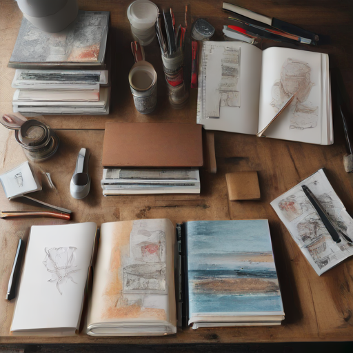 Afbeelding van Organiseer Tekenboeken Effectief voor Creatieve Professionals